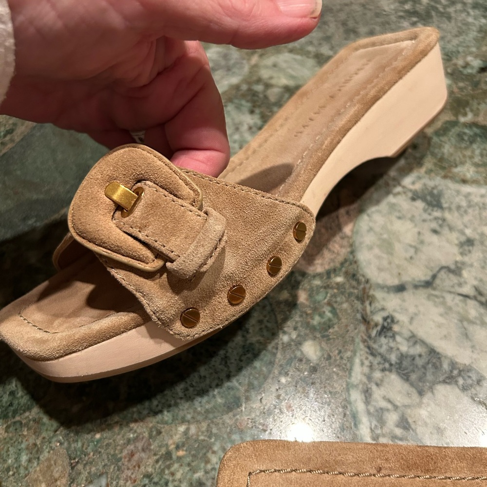 Veronica Beard Women's Davina Suede Slides Sandals Size 7 - Picture 5 of 11